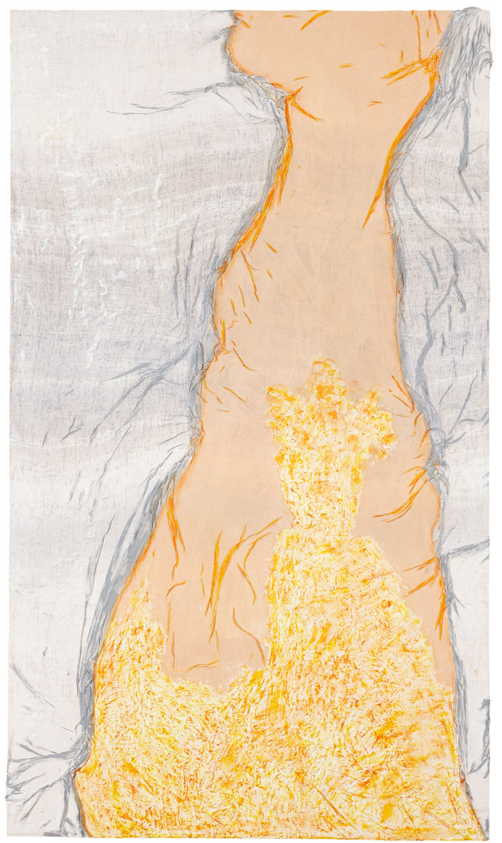 Sleeping_Volcano_No_2_2018_Mixed_Media_on_Wood_220_x_122_cm Peter_Holz_Sleeping_Volcano_No_2_2018