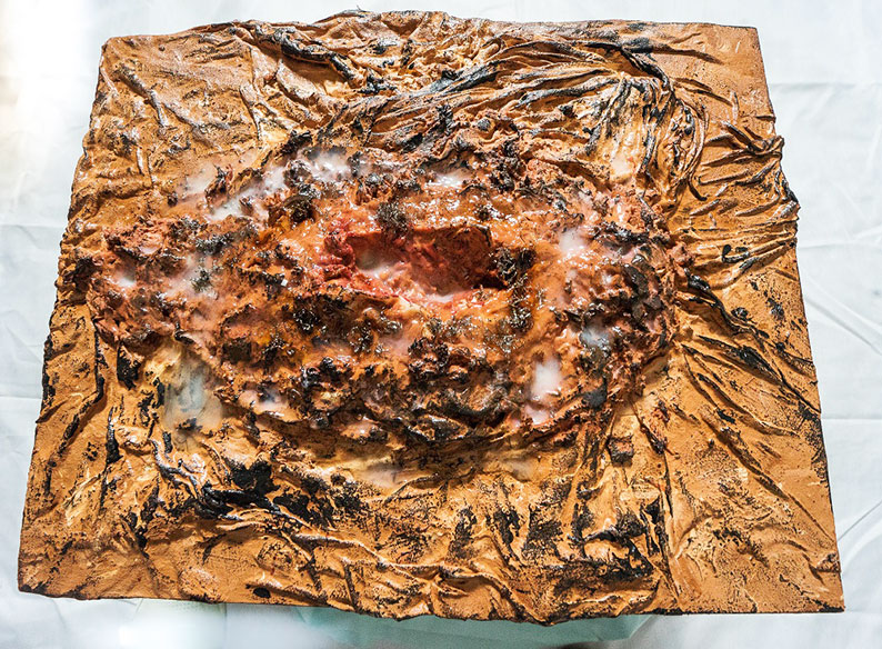 Sleeping_Volcano_no_21_Mixed_media_on_wood_80_x_50_cm Peter_Holz_Sleeping_Volcano's